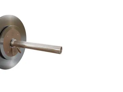 Dumbbell bench press with barbell 3D model