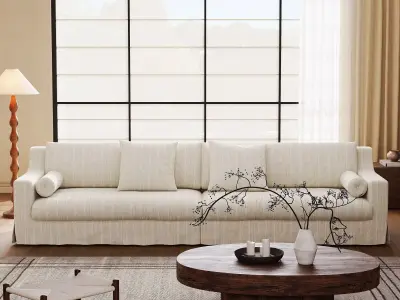 Mid Century interior scene 3D model