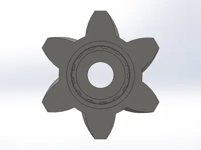 HELICAL BEVEL GEAR 3D model