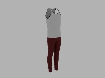 Sport Suit Low-poly 3D model