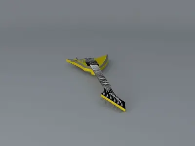 Washburn HM series model WV548 guitar Free 3D model