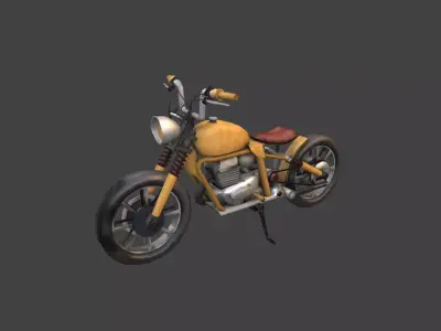 MotorBike motorcycle Low-poly 3D model by mightyforgestudio