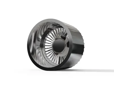 forgiato Trimestre-ECL concave wheel 3D print model