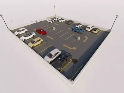 Parking-Parking Lot 3D model