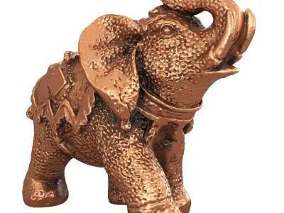 Elephant figurine 3D model buy