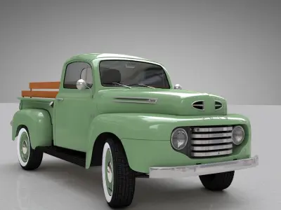 F-1 PICKUP 1948 3D model