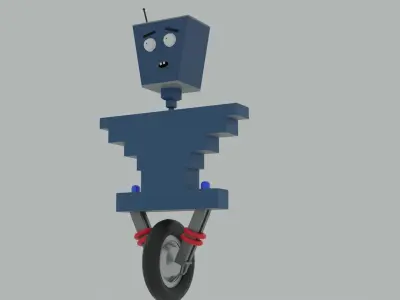 Mr Robot Free low-poly 3D model