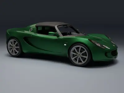 Lotus Elise Low-poly 3D model
