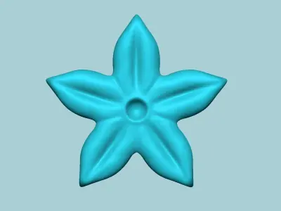 Stephanotis Flower Mold - Artificial EVA Molding 3D print model
