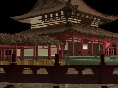 Chinese ancient house 3D model