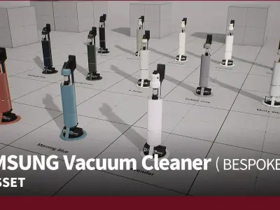 SAMSUNG Vacuum Cleaner - BESPOKE Z Low-poly 3D model