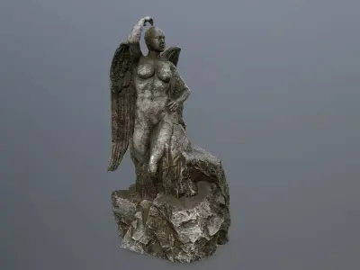 woman statue 2 Low-poly 3D model order