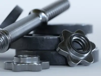 Dumbbell pair of dumbbells 3D model