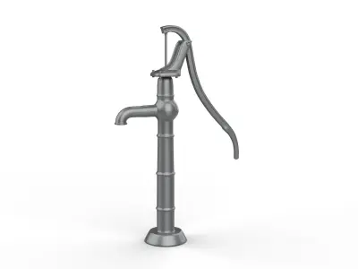 water pump Free low-poly 3D model