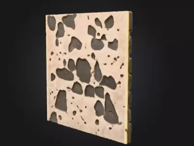 Cobblestone Geometry Low-poly 3D model