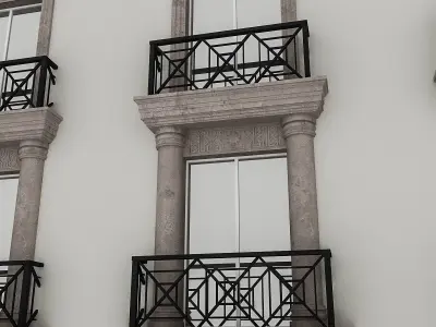 Window Frame 03 Low-poly 3D model