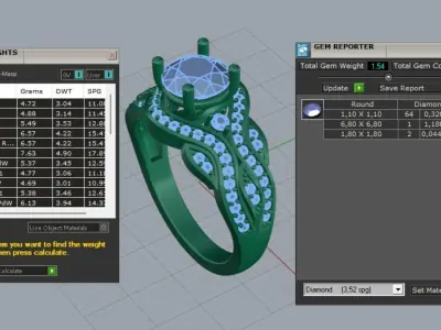 gold ring code 17 3D print model