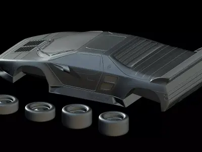 Vector W8 Twin Turbo 1993 3D print model