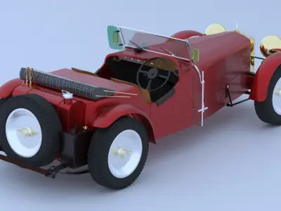 Alvis Speed 25 1936 Low-poly 3D model