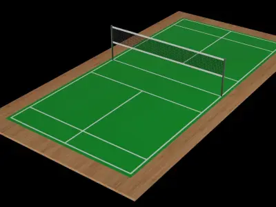 Badminton Court 3D model