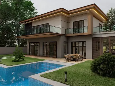 OZARC HOUSE 2 3D MODEL AND RENDER Low-poly 3D model