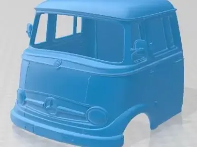 Mercedes Benz L 319 1963 Printable Cabin Truck 3D print model