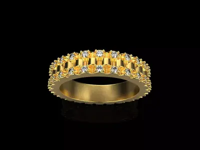 Rolex chain ring model 801 3D print model