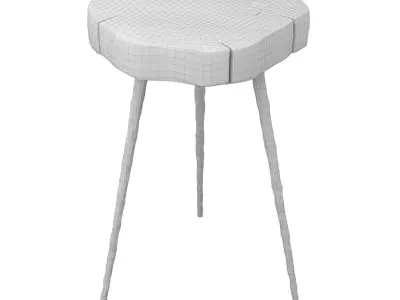 Eider Side Table Low-poly 3D model