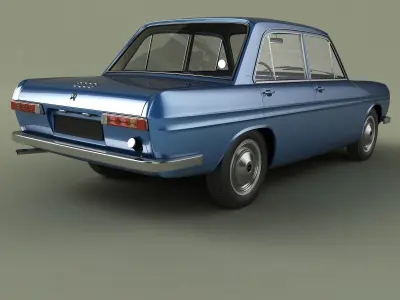 DKW F102 Sedan 3D model