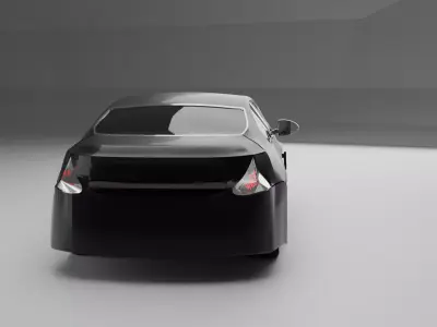 Car Luxury Coupe high poly 3D model