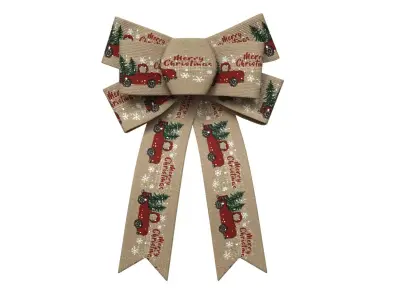 Christmas Bow Ribbon 14 Low-poly 3D model