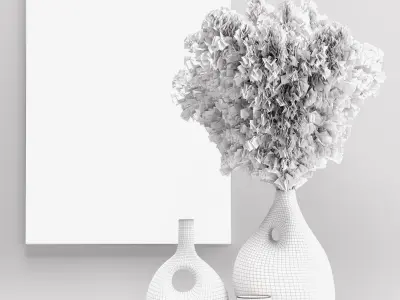 Decor Pampas Grass Set 16 3D model