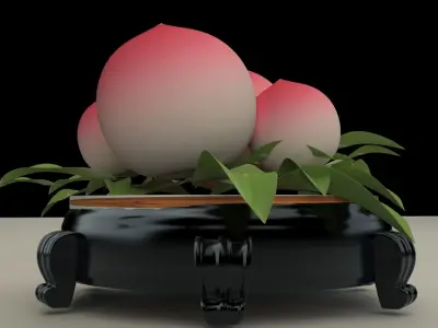 Chinese peach 3D model
