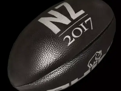 rugby ball 4-New Zeland Low-poly 3D model