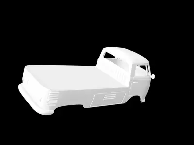 Volkswagen T1 Pickup 3D print model