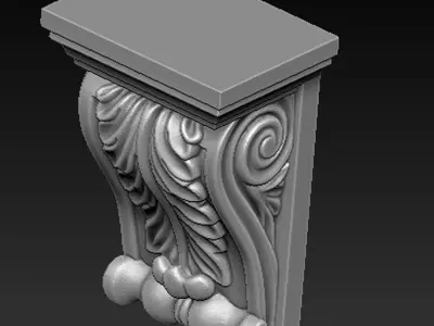 Corbel Decorative 8   3D model 3D print model