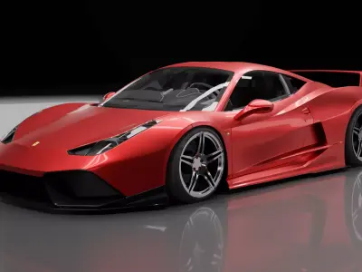 Ferrari 458 Mostafa Design 3D model