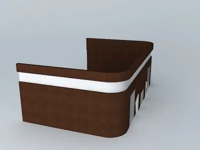 sdfg reception desk Free 3D model