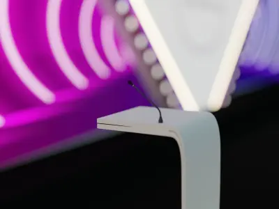  stage without lights Low-poly 3D model