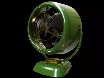 1950s Fan Low-poly 3D model