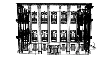 Palace 3D Model for SketchUp and Blender 3D model