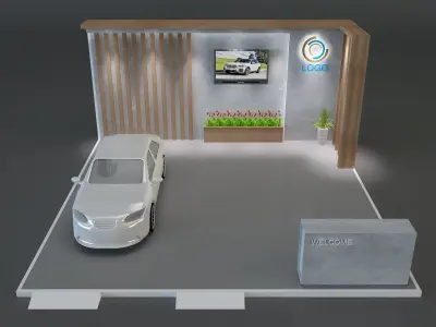 Booth Exhibition Stand a600 3D model