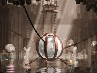 FREE Where the Moon Rests During the Day Free 3D model