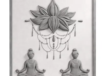 Decorative panel face 5 3D model