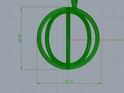 basketball ball pendant 106 3D print model
