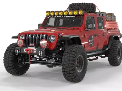 Jeep Gladiator Rubicon 2021  3D model