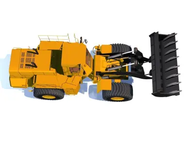 Tractor bulldozer 3D model