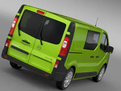Opel Vivaro MultiVan EcoFlex 2017 3D model