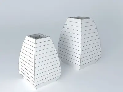 vasos de resina resin vases Free 3D model