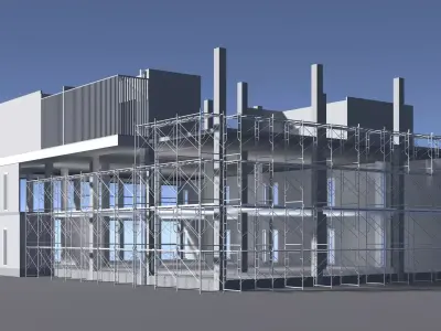 Building in construction scene 25-53 3D model